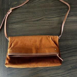 Style & Co. Tan Corduroy Crossbody Bag